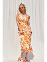 Load image into Gallery viewer, Tangerine Spring Midi dress