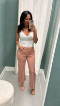 Load image into Gallery viewer, Olivia Crop Wide Leg Jean Blush