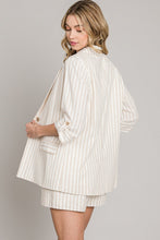 Load image into Gallery viewer, Sea Side Stripe Blazer Natural
