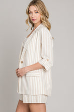Load image into Gallery viewer, Sea Side Stripe Blazer Natural