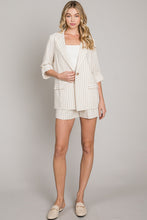 Load image into Gallery viewer, Sea Side Stripe Blazer Natural