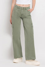 Load image into Gallery viewer, Olivia Wide Leg Cargo Jeans