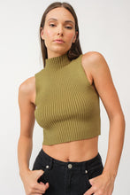 Load image into Gallery viewer, Claire Mock Neck Crop Top