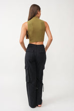 Load image into Gallery viewer, Claire Mock Neck Crop Top