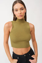 Load image into Gallery viewer, Claire Mock Neck Crop Top