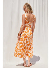 Load image into Gallery viewer, Tangerine Spring Midi dress