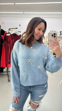 Load image into Gallery viewer, Pearly Bow Sweater