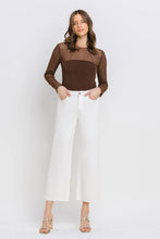 Load image into Gallery viewer, Olivia Crop Wide Leg Jean White