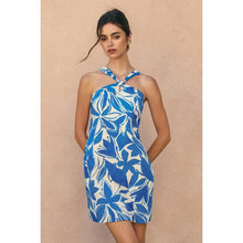 Load image into Gallery viewer, Mykonos Knot Halter Mini Dress