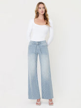 Load image into Gallery viewer, Valarie Striped High Rise Jeans