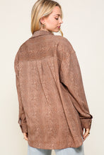 Load image into Gallery viewer, Snake Print Oversized Jacket