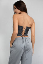 Load image into Gallery viewer, Beckee Western Corset Top Black