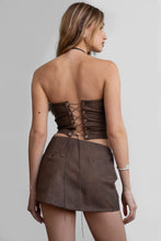 Load image into Gallery viewer, Beckee Western Corset Top Brown