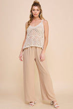 Load image into Gallery viewer, Crochet Summer Knit Tank Ivory