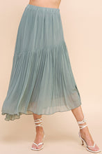 Load image into Gallery viewer, Teal Ocean Midi Skirt