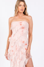 Load image into Gallery viewer, Mesh Flowers Maxi Dress