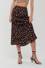 Load image into Gallery viewer, Fall Floral Midi Skirt