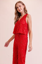Load image into Gallery viewer, Draped In Red Top