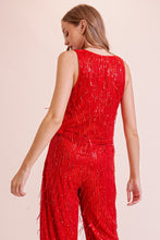 Load image into Gallery viewer, Draped In Red Top