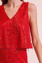 Load image into Gallery viewer, Draped In Red Top