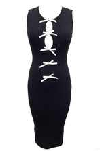Load image into Gallery viewer, Bow Bodycon Midi Dress
