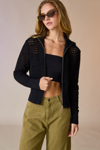 Load image into Gallery viewer, Mila Front Zip Knit Cardigan