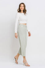 Load image into Gallery viewer, Olivia Crop Wide Leg Jean Sage