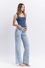 Load image into Gallery viewer, Clearly Drawstring Wide Leg Jeans