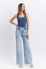 Load image into Gallery viewer, Clearly Drawstring Wide Leg Jeans