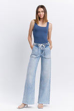 Load image into Gallery viewer, Clearly Drawstring Wide Leg Jeans