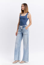 Load image into Gallery viewer, Clearly Drawstring Wide Leg Jeans