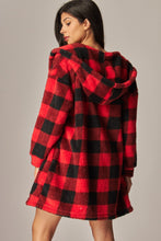Load image into Gallery viewer, Cozy Fleece 3 Piece Pajama Set Plaid Red