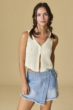 Load image into Gallery viewer, High Places Sweater Vest Cream