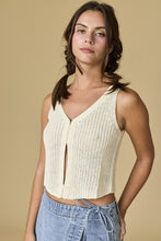 Load image into Gallery viewer, High Places Sweater Vest Cream