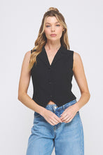 Load image into Gallery viewer, She's In Charge Vest Black
