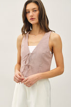 Load image into Gallery viewer, Brick By Brick Front Tie Vest