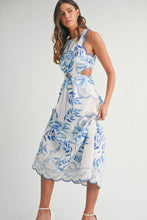 Load image into Gallery viewer, Scalloped Vacay Midi Dress
