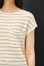 Load image into Gallery viewer, Casual Stripe Sweater Top Ivory