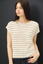 Load image into Gallery viewer, Casual Stripe Sweater Top Ivory