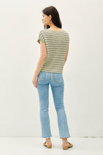 Load image into Gallery viewer, Casual Stripe Sweater Top Sage