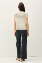 Load image into Gallery viewer, Casual Stripe Sweater Top Ivory