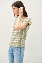 Load image into Gallery viewer, Casual Stripe Sweater Top Sage
