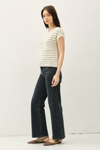 Load image into Gallery viewer, Casual Stripe Sweater Top Ivory