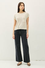 Load image into Gallery viewer, Casual Stripe Sweater Top Ivory