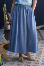 Load image into Gallery viewer, Life's A Beach Midi Skirt Blue