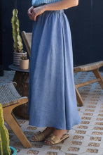 Load image into Gallery viewer, Life's A Beach Midi Skirt Blue