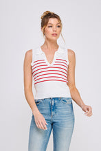 Load image into Gallery viewer, Polo Match Top Red