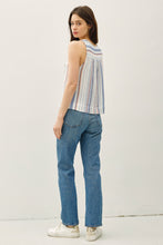Load image into Gallery viewer, Henley Stripe Tank