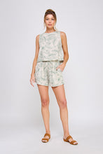 Load image into Gallery viewer, Green Tropics Linen Tank