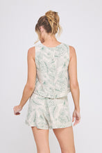Load image into Gallery viewer, Green Tropics Linen Tank